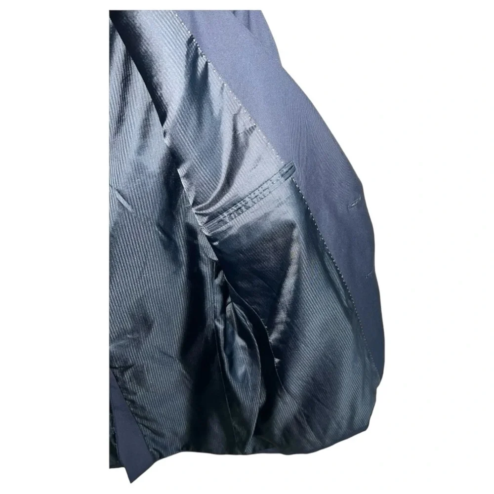 Haggar Sport Coat Blazer Men’s Size 44 Regular Blue 2 Button